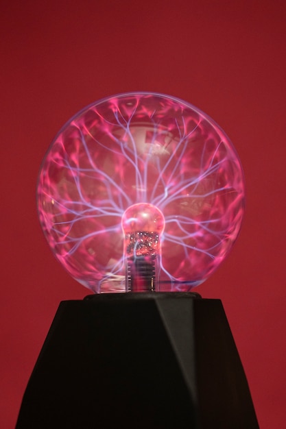 Free Photo close up on plasma ball light