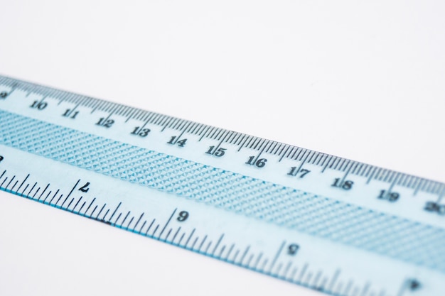 Free Photo close-up of plastic ruler