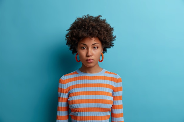 Close up portrait of an attractive young woman isolated