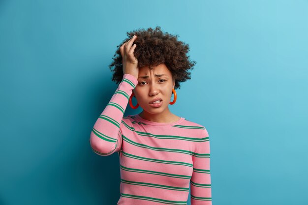 Close up portrait of an attractive young woman isolated