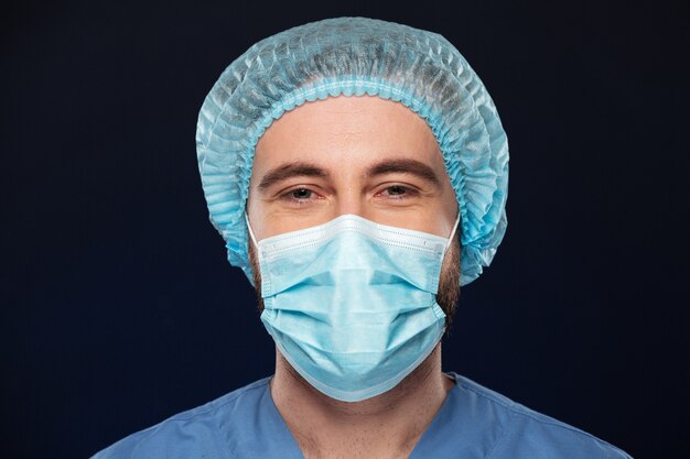 Close up portrait of a male surgeon