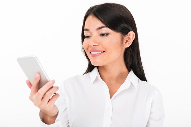 Close up portrait of a pretty asian businesswoman