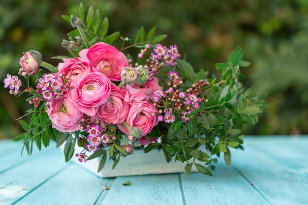 Free photo close-up of pretty floral decoration