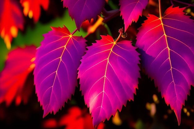 Free photo a close up of a purple leaf with the word love on it