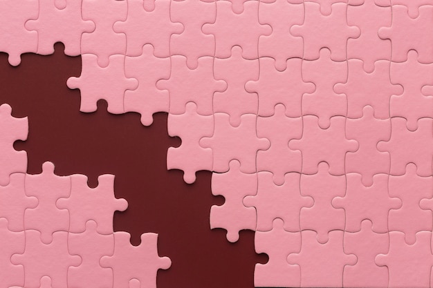 Free photo close up on puzzle background