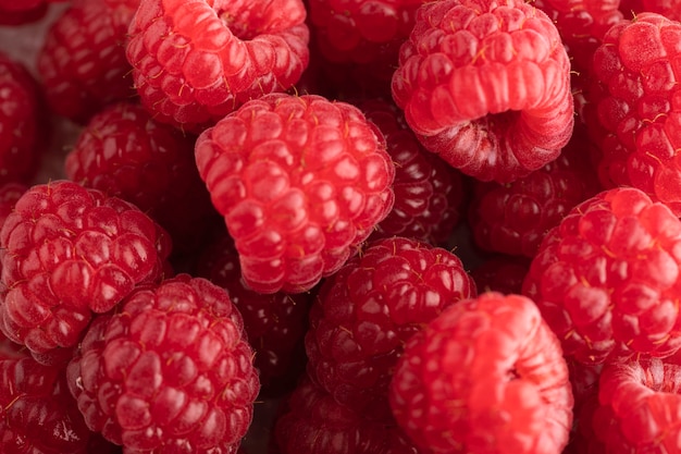 Close-up of raspberries