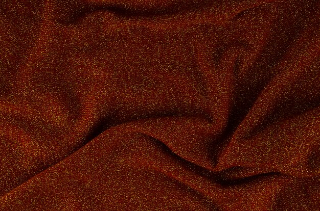 Close-up red fabric textured material