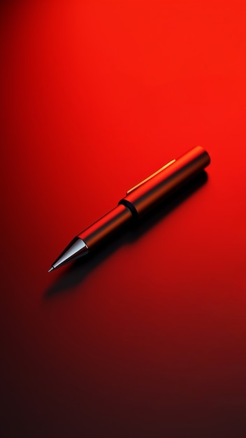 Free photo close up on red pen