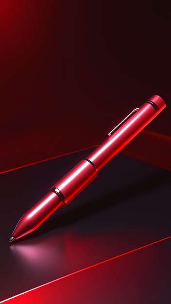 Free photo close up on red pen