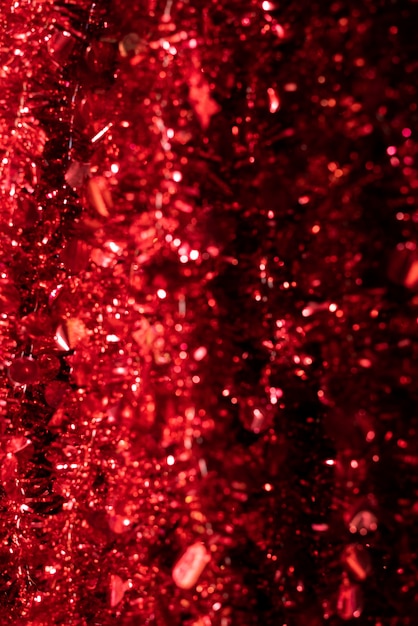 Free Photo close up on red sparks and glitter