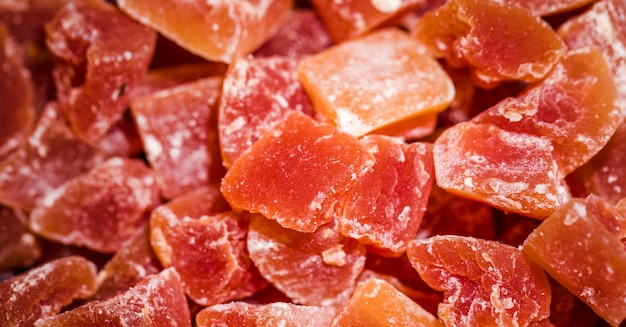 Free Photo close-up of red turkish delights