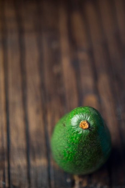 Close-up ripe avocado