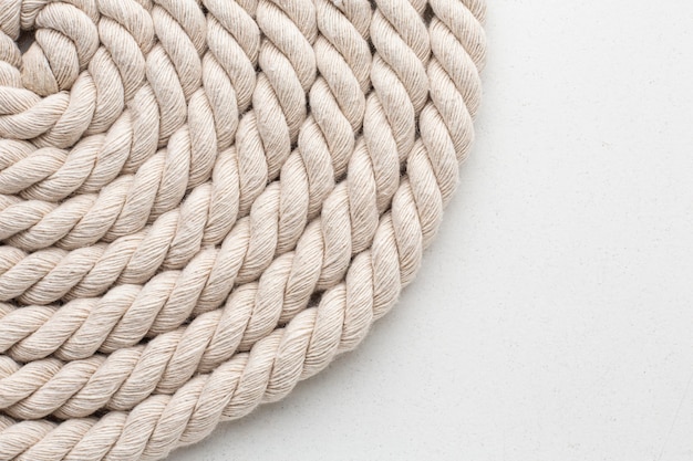 Free Photo close-up of rope texture composition