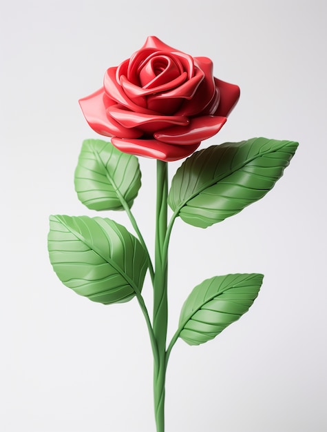 Free photo close up on rose isolated