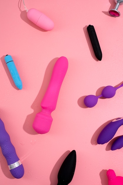 Close up on sex toys