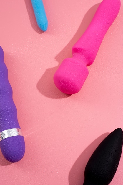 Close up on sex toys