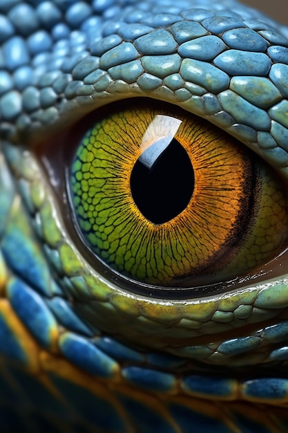 Close up on snake eye