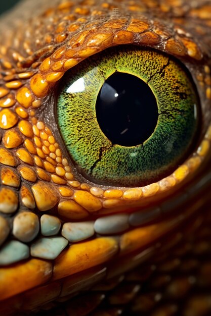 Close up on snake eye