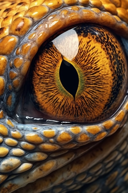 Close up on snake eye