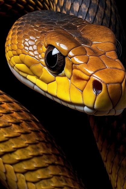 Free photo close up on snake eye