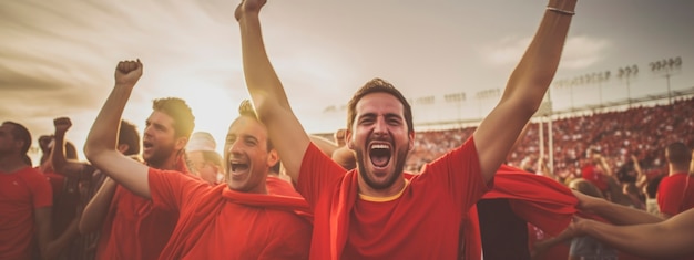 Free photo close up on soccer fan watching the euro final