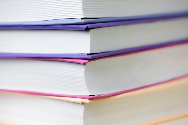 Free Photo close-up of some horizontal books