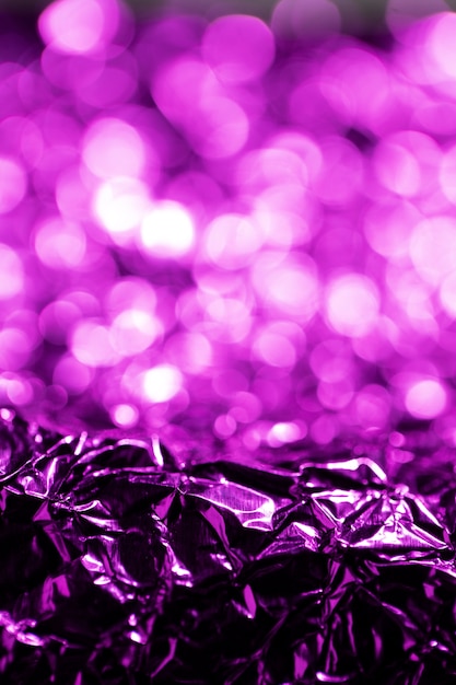 Free photo close up on sparkling purple fabric