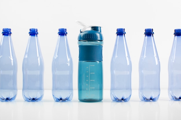 Free photo close up on sustainable bottle alternatives