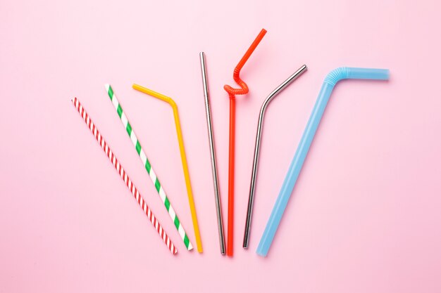 Close up on sustainable straw alternatives