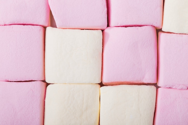 Free Photo close-up tasty marshmallows