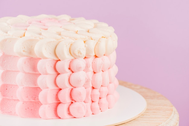 Close-up of a tempting sweet cake