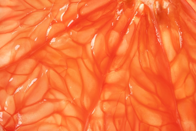 Free Photo close-up texture of citrus fruit slice