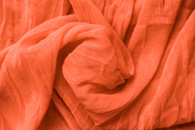 Free Photo close-up texture orange fabric of suit