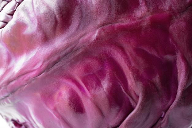 Close-up texture of red cabbage