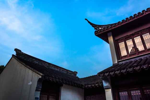 Close-up of traditional chinese house