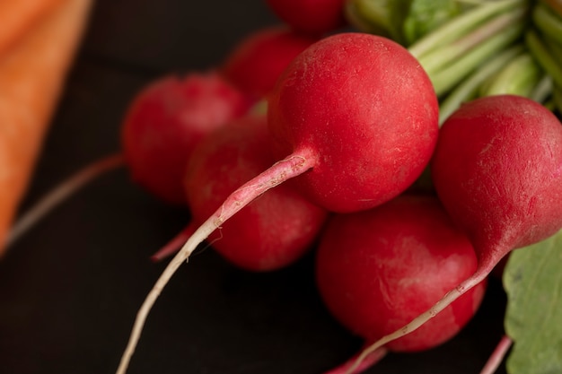 Free photo close up on vegetables in kitchen