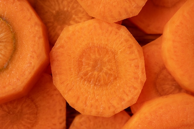 Close up on vegetables in kitchen