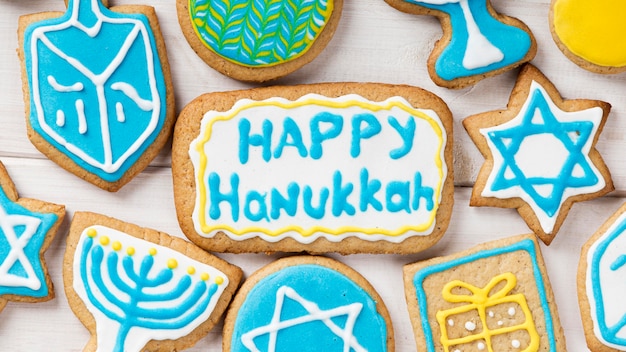 Free Photo close-up view of beautiful hanukkah concept