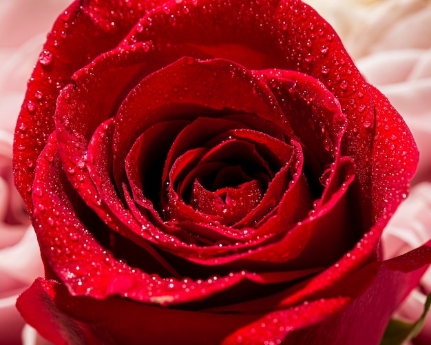 Close-up view of valentine;s day concept with roses