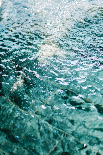 Free Photo close up water in pool