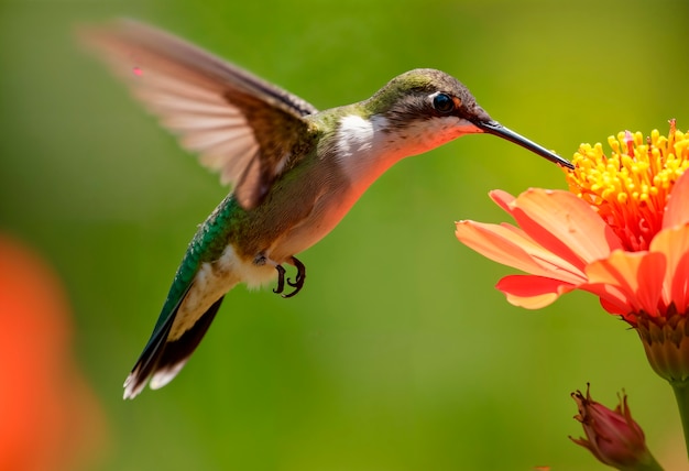 Close up on wild animal in nature