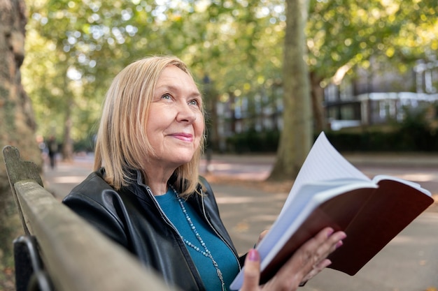 Close up woman holding notebook