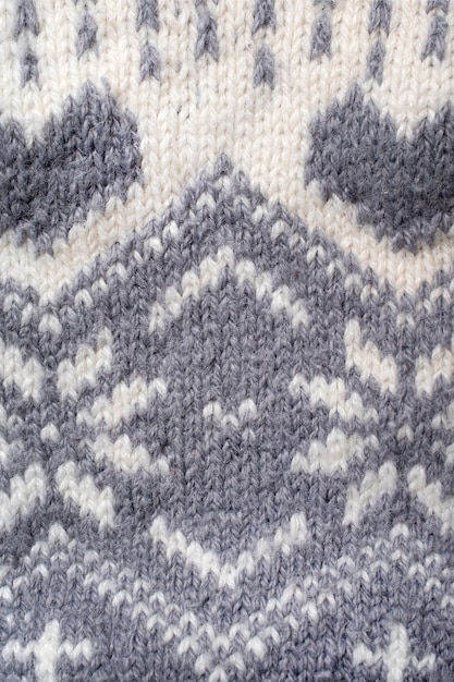 Close up on wool texture details