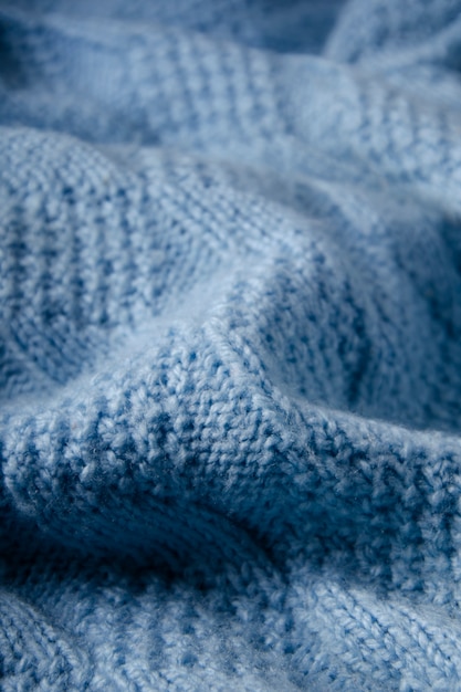 Close up on wool texture details