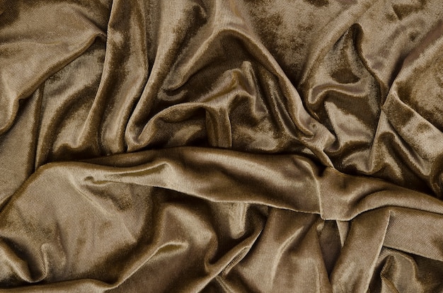 Free Photo close-up wrinkled fabric background