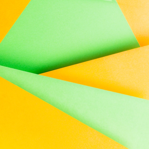 Free Photo close-up of yellow and green paper backdrop