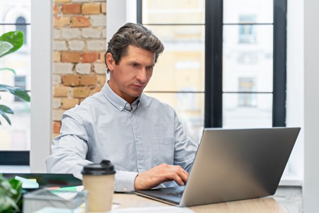 Close up on young businessman