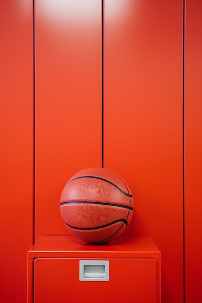 Free photo close upon basketball ball