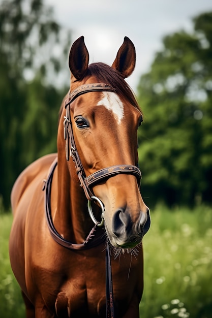  Close upon horse in nature