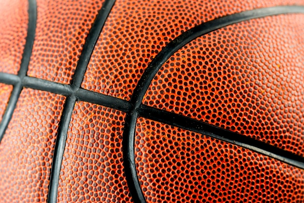 Free photo closeup of basketball